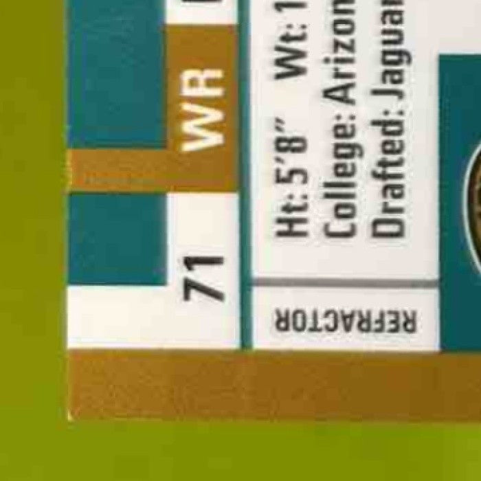 2009 Topps Finest Mike Thomas Rookie Jersey Auto Gold /25 #71 RC Jaguars - Sports Cards