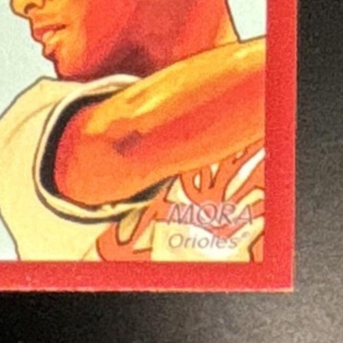 2009 UD Goudey Cal Ripken Jr. Jim Palmer Melvin Mora Nick Markakis 4 in 1 Red - Sports Cards