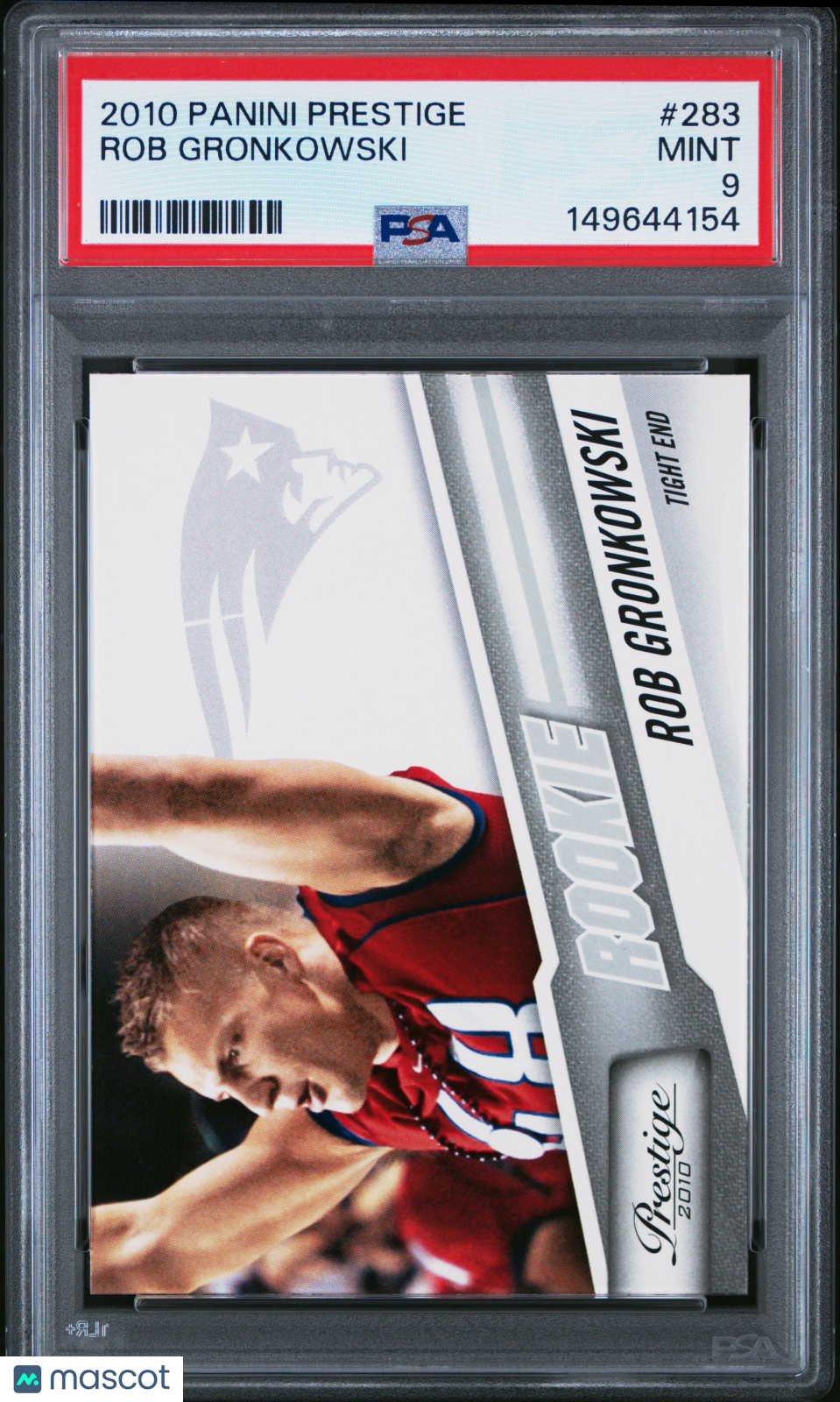 2010 Panini Prestige Rob Gronkowski #283 PSA 9 - Graded Sports Cards