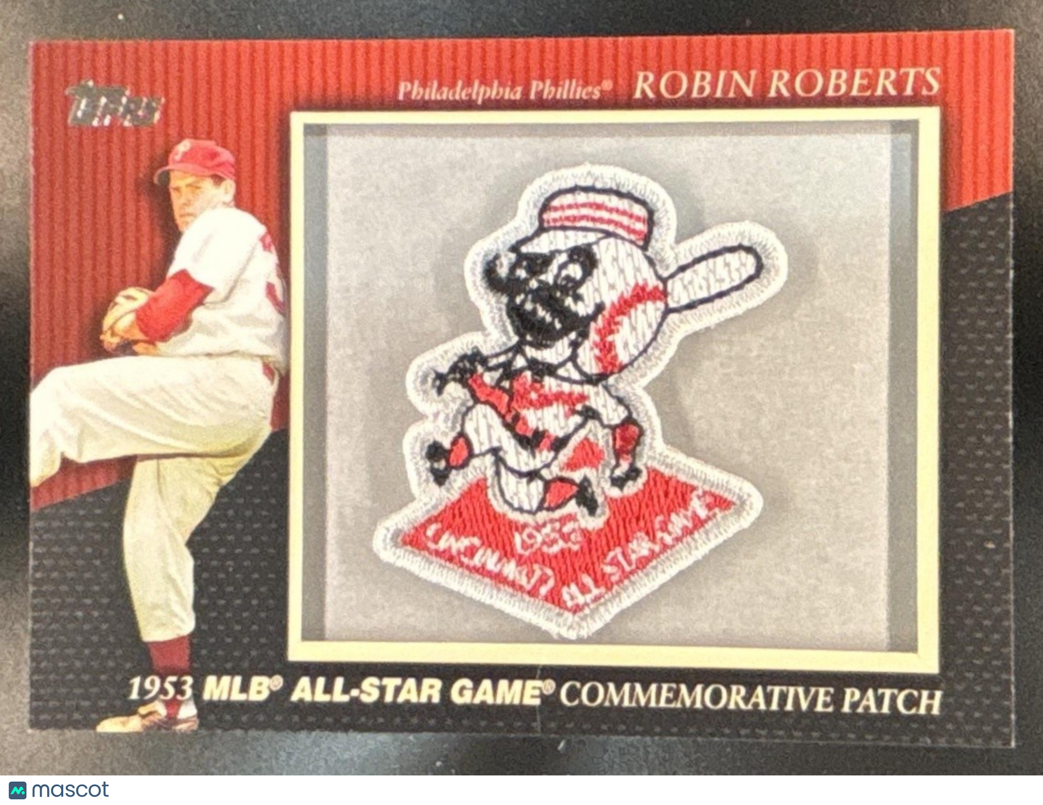 2010 Topps Robin Roberts Manufactured Commemorative Patch Philadelphia Phillies - Sports Cards