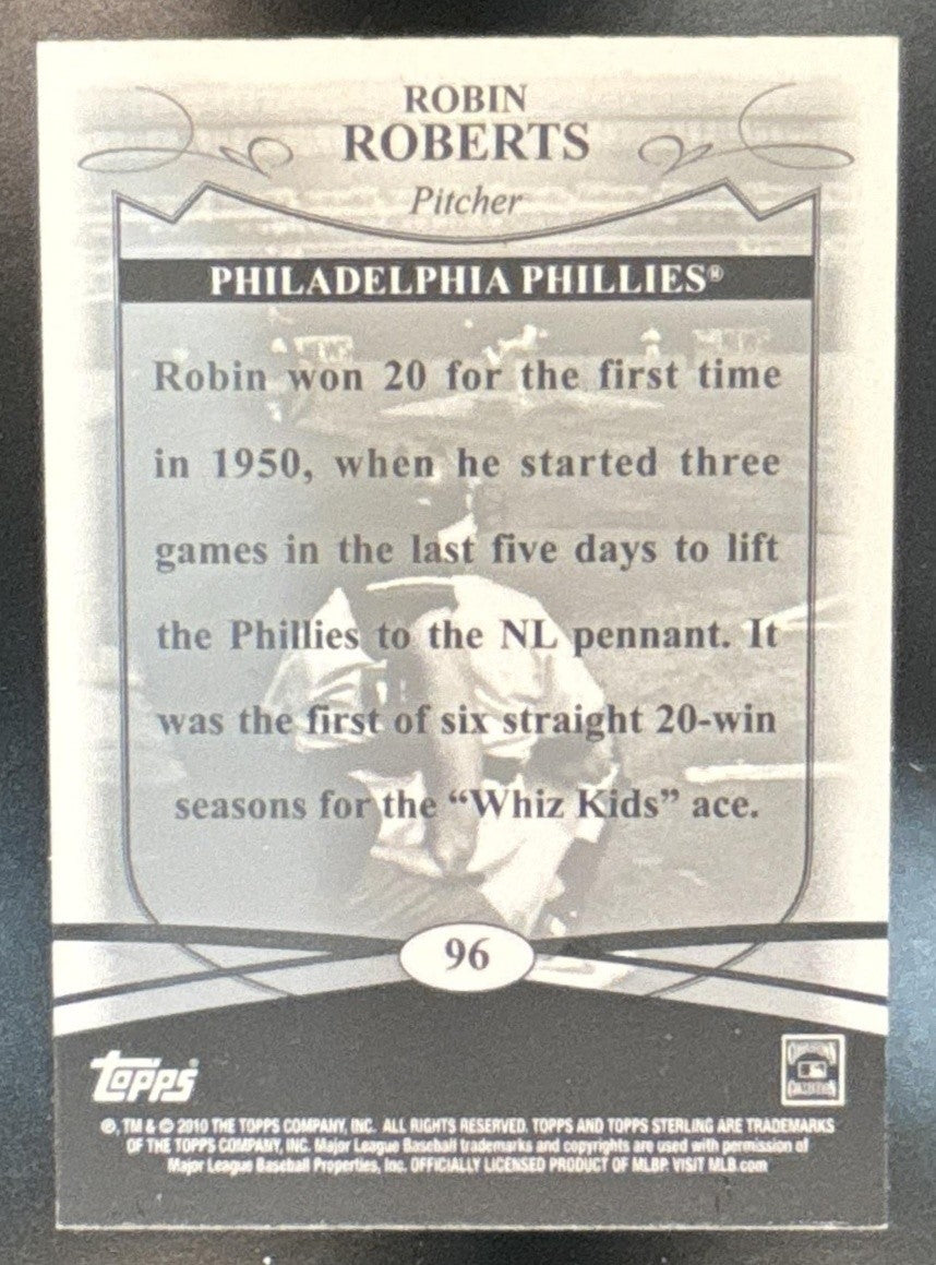 2010 Topps Sterling Robin Roberts /250 #96 Philadelphia Phillies - Sports Cards