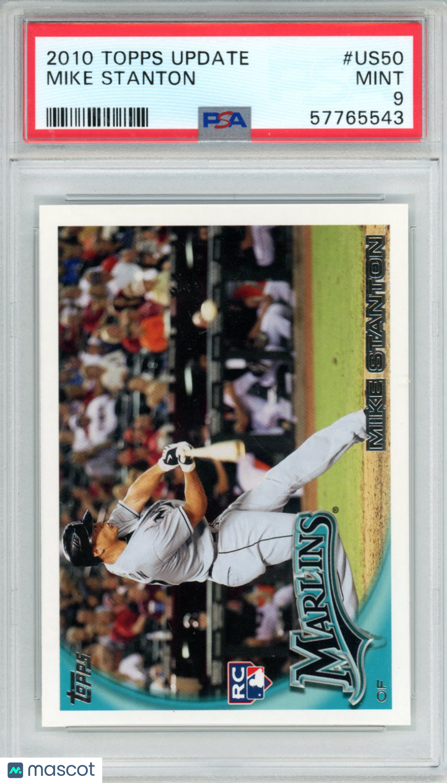 2010 Topps Update Mike Stanton #US50 PSA 9 - Graded Sports Cards