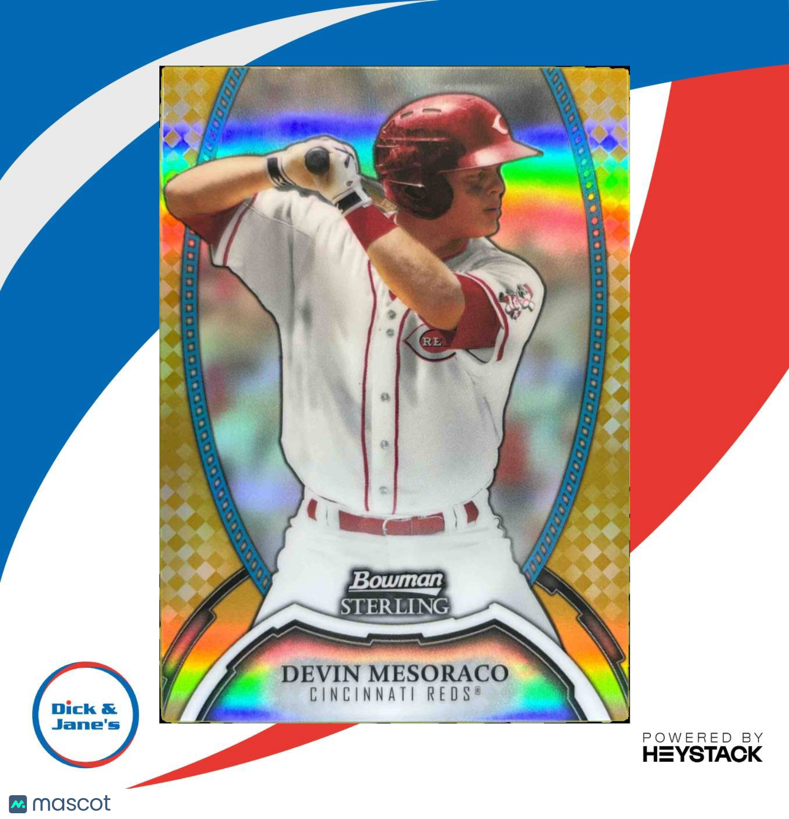 2011 Bowman Sterling Devin Mesoraco Prospects Gold Refractor /50 Cincinnati Reds - Sports Cards