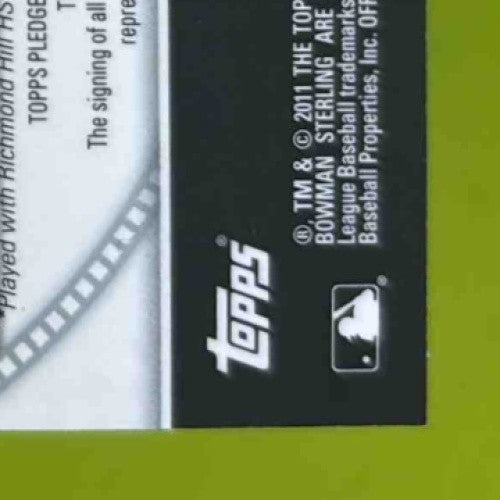 2011 Bowman Sterling Kevin Matthews Prospect Auto #BSP-KM Texas Rangers - Sports Cards