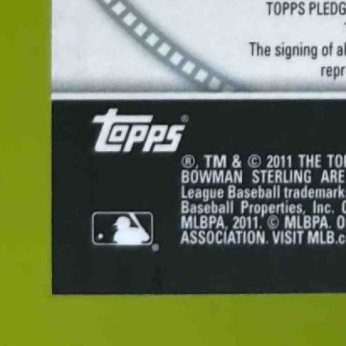 2011 Bowman Sterling Nathan Eovaldi Rookie Auto #12 RC Los Angeles Dodgers - Sports Cards