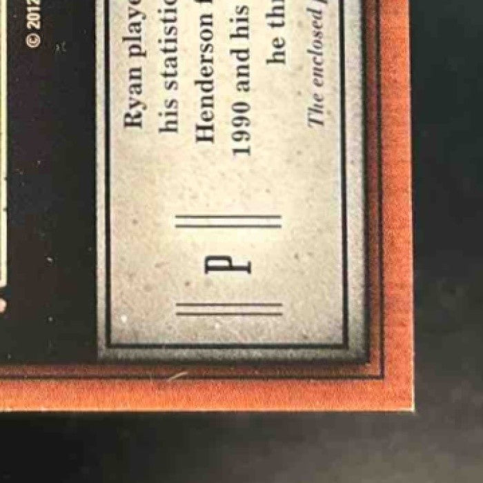 2011 Panini Prime Cuts Nolan Ryan Emblems of the Hall Patch /99 #25 MEM Rangers - Sports Cards