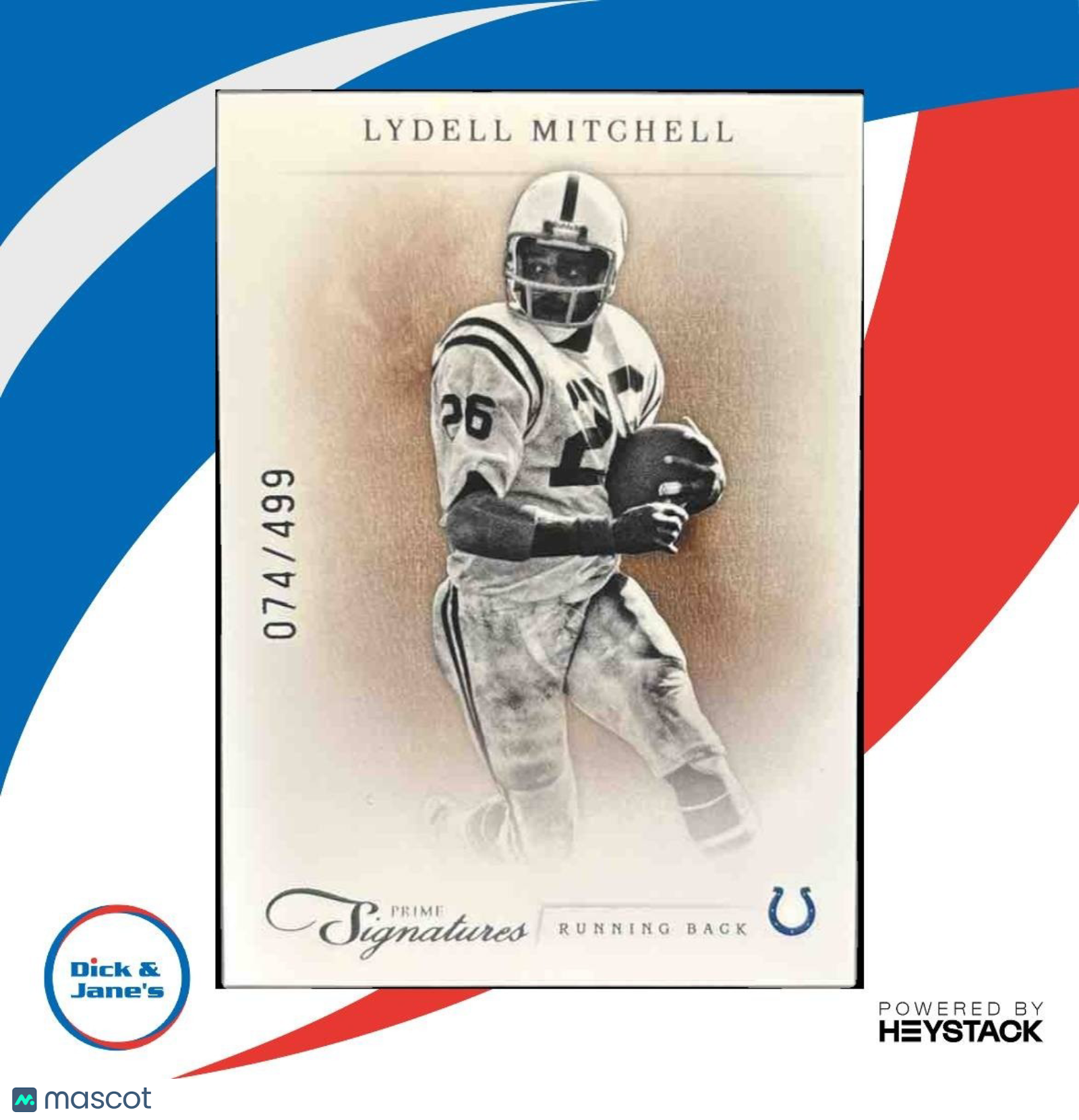 2011 Panini Prime Signatures Lydell Mitchell /499 #113 - Sports Cards