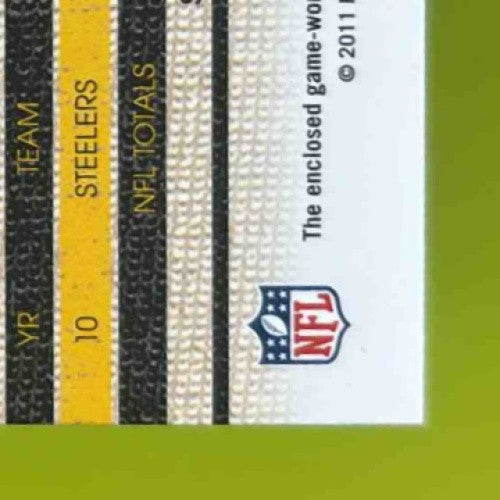 2011 Panini Threads Hines Ward Jerseys Prime Patch /99 #116 Pittsburgh Steelers - Sports Cards