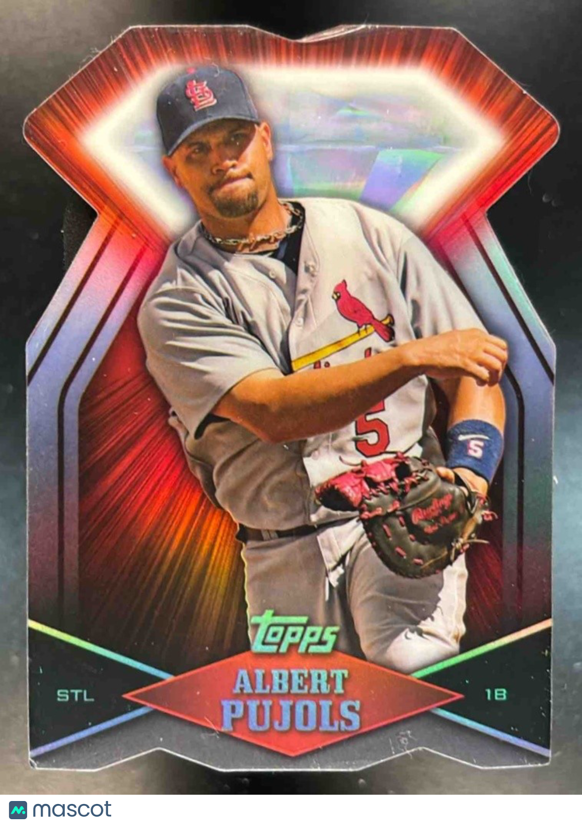2011 Topps Albert Pujols Diamond Die Cut #DDC-100 St. Louis Cardinals - Sports Cards