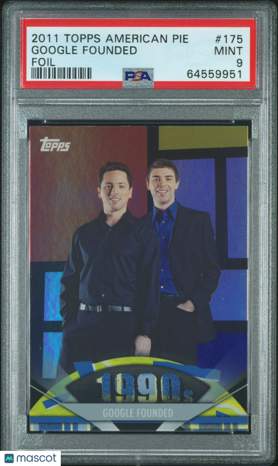 2011 Topps American Pie Google Founded #175 PSA 9 - Graded Non-Sports Cards