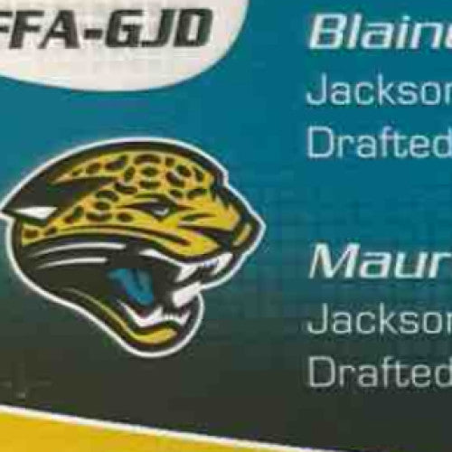 2011 Topps Blaine Gabbert Maurice Jones-Drew Faces of Franchise Auto /25 Jaguars - Sports Cards