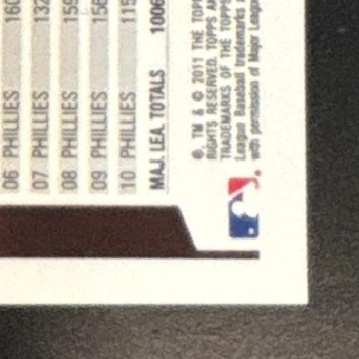 2011 Topps Chrome Chase Utley Gold Refractor /50 #35 Philadelphia Phillies - Sports Cards