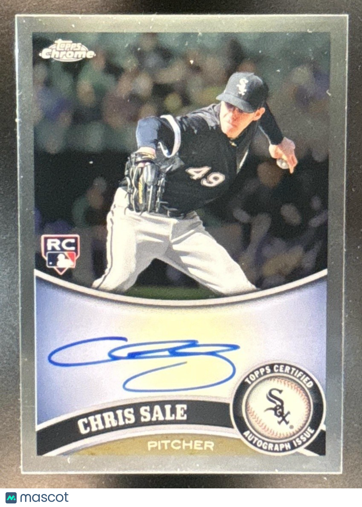 ピンズ・ピンバッジ・缶バッジ topps now opening Chris Sale auto /49 2011 Topps Chrome Chris Sale Rookie Auto #205 RC