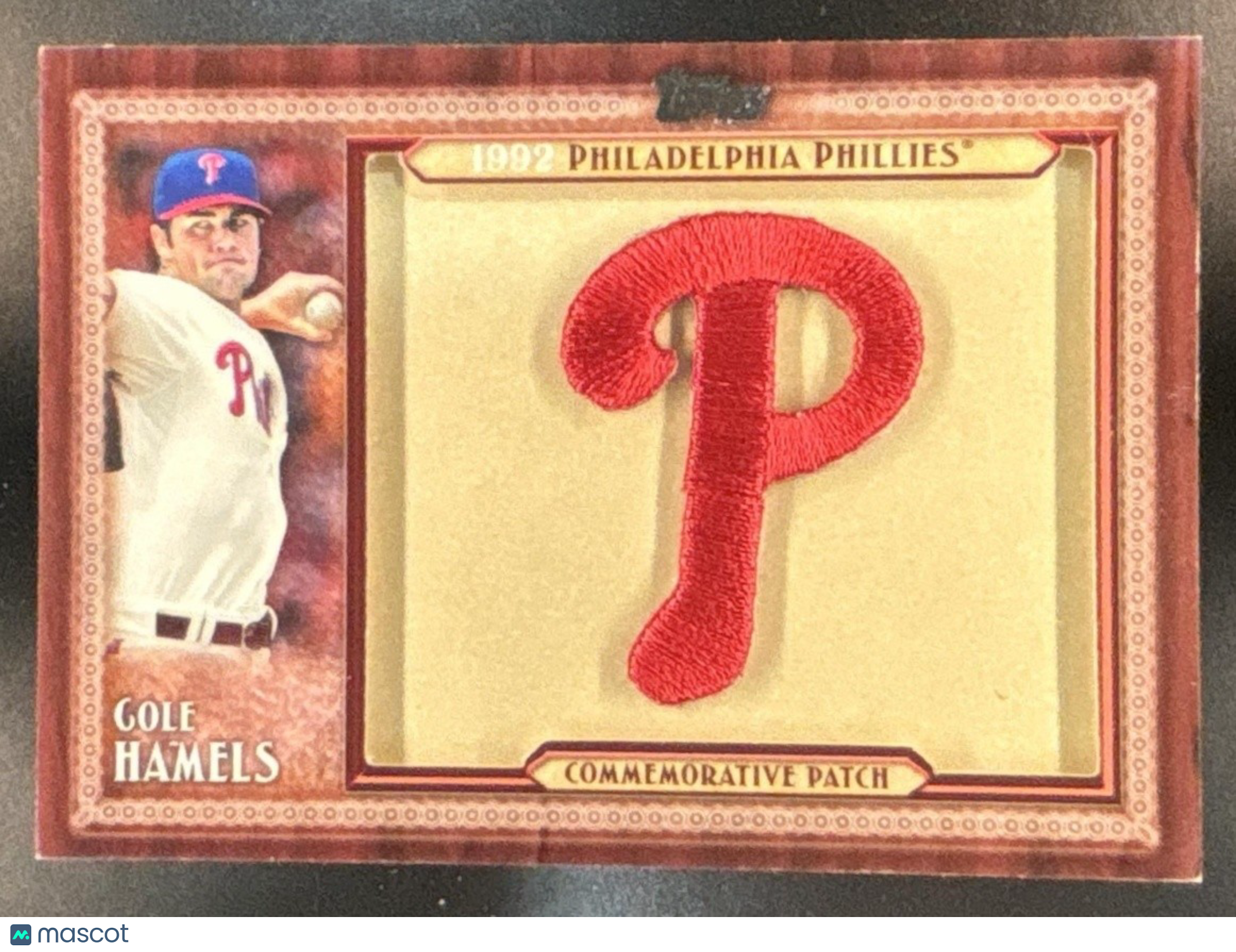 2011 Topps Cole Hamels Logo Manufactured Patch #TLMP-CU - Sports Cards