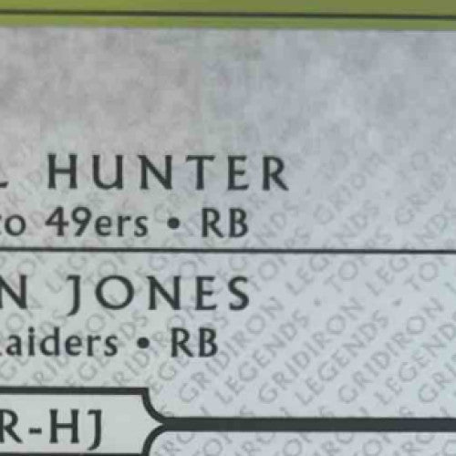 2011 Topps Gridiron Legends Kendall Hunter Taiwan Jones Dual Auto /10 - Sports Cards