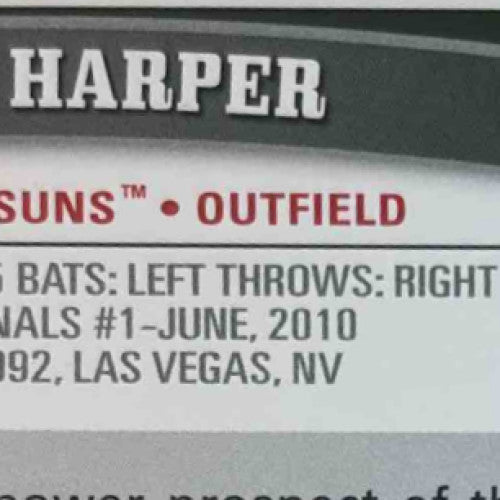 2011 Topps Pro Debut Bryce Harper Blue /309 #196 - Sports Cards