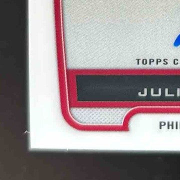 2012 Bowman Julio Rodriguez Chrome Prospect Auto #BCP101 Philadelphia Phillies - Sports Cards