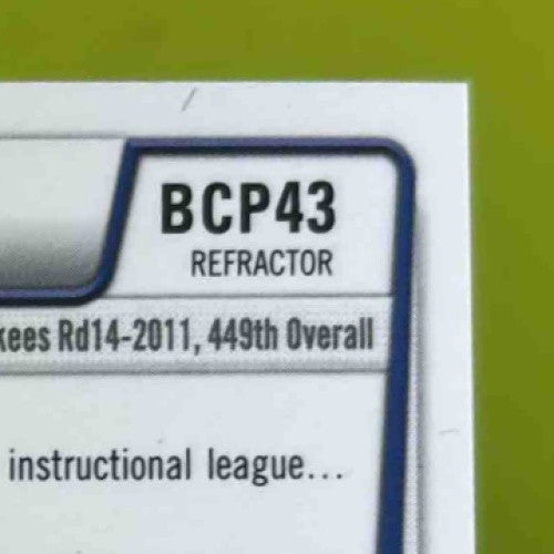 2012 Bowman Rookie Davis Chrome Prospect Auto Blue Refractor /150 #BCP43 Yankees - Sports Cards