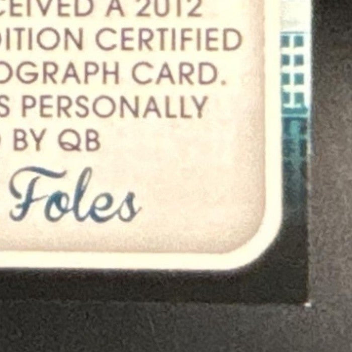 2012 Press Pass Sports Town Edition Autographs Nick Foles /149 Auto Eagles - Sports Cards