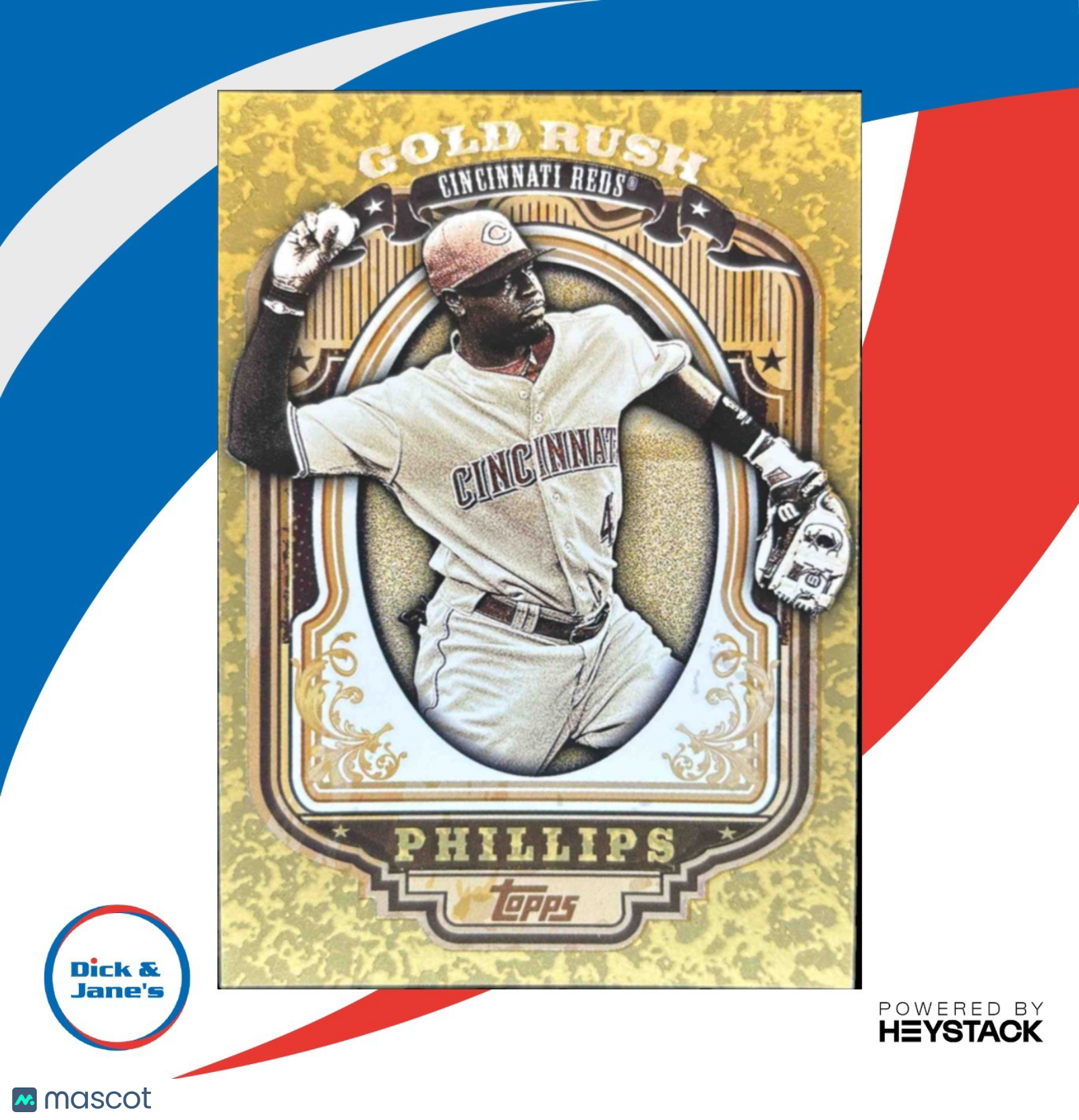 2012 Topps Brandon Phillips Gold Rush Wrapper Redemption #6 Cincinnati Reds - Sports Cards