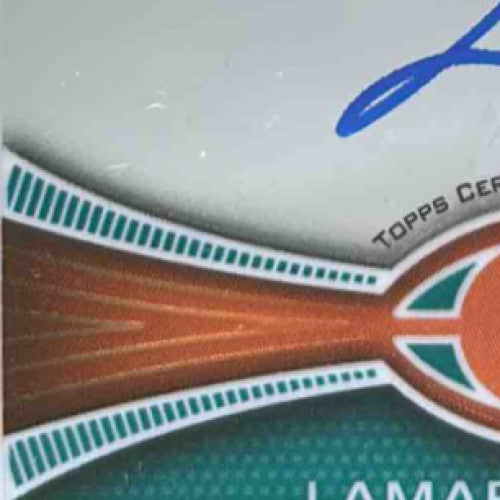 2012 Topps Chrome Lamar Miller Rookie Auto #38 RC Miami Dolphins - Sports Cards