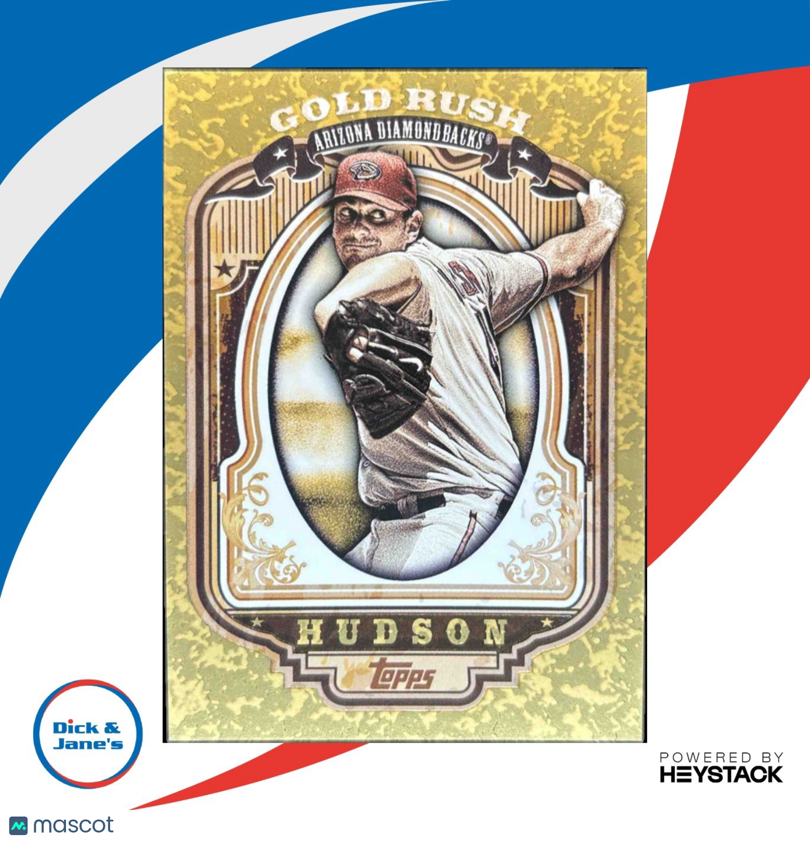 2012 Topps Daniel Hudson Gold Rush Wrapper Redemption #16 Arizona Diamondbacks - Sports Cards