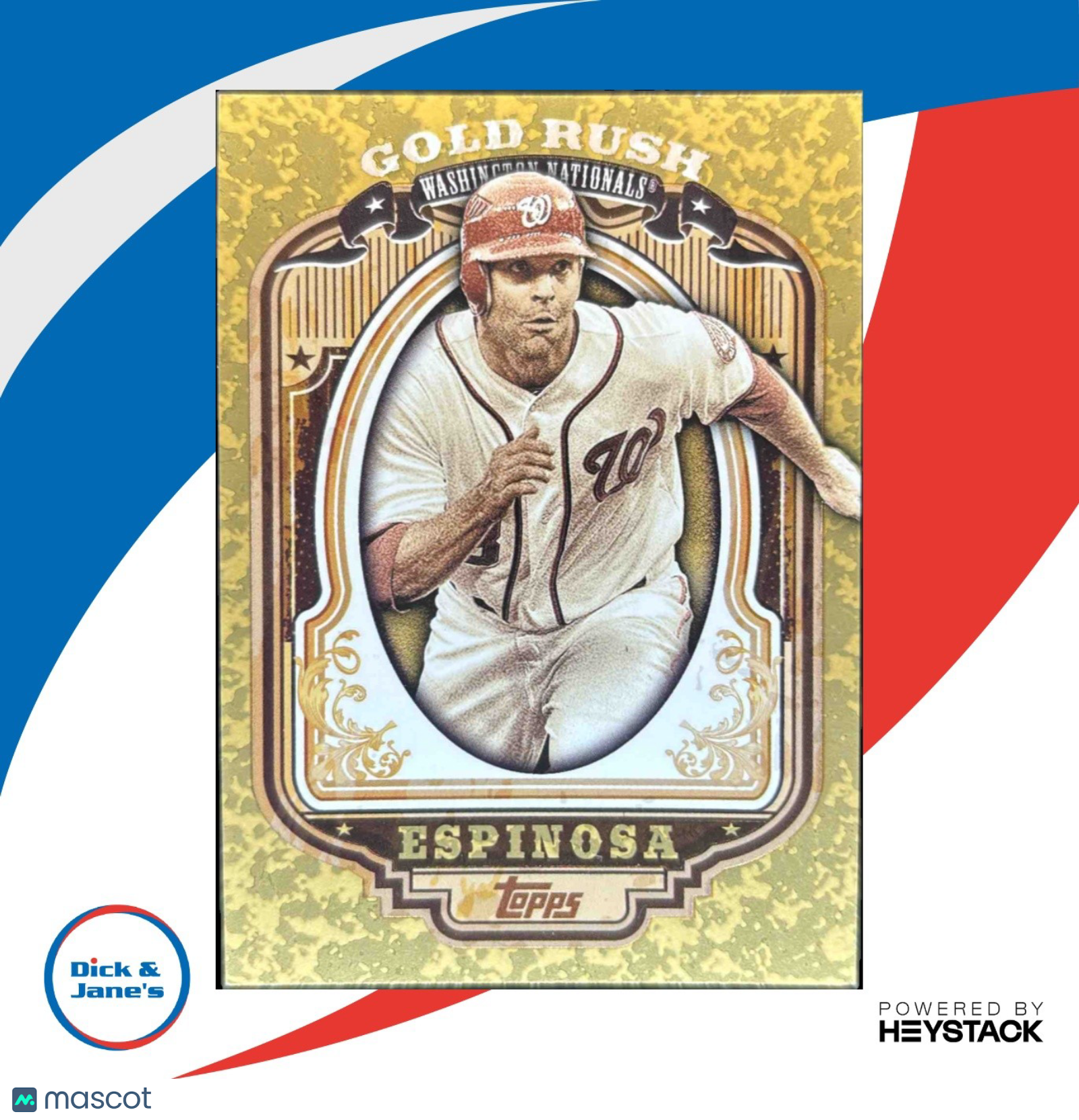 2012 Topps Danny Espinosa Gold Rush Wrapper Redemption #17 Washington Nationals - Sports Cards