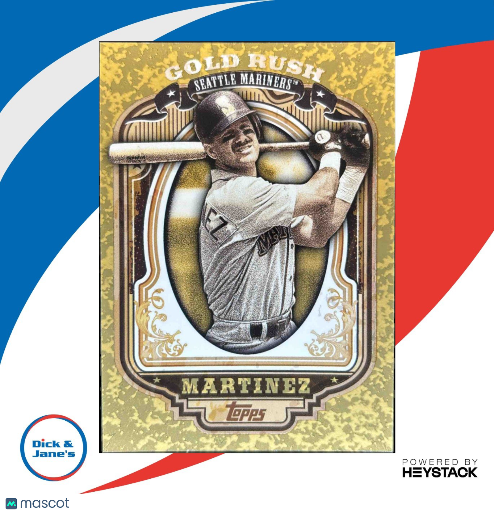 2012 Topps Edgar Martinez Gold Rush Wrapper Redemption #18 Seattle Mariners - Sports Cards