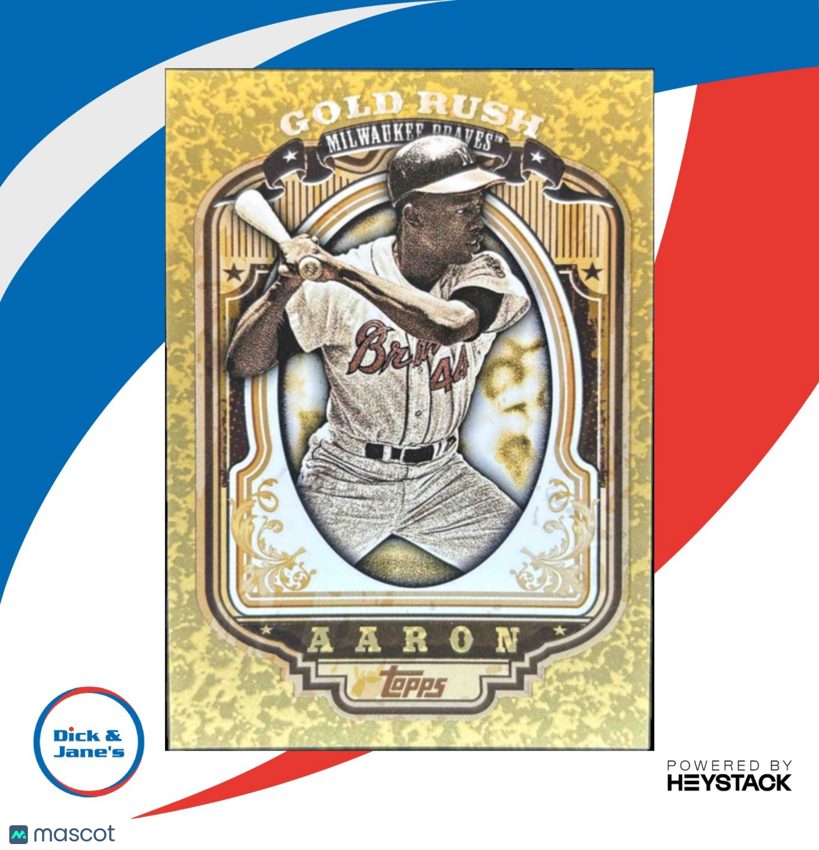 2012 Topps Hank Aaron Gold Rush Wrapper Redemption #50 - Sports Cards