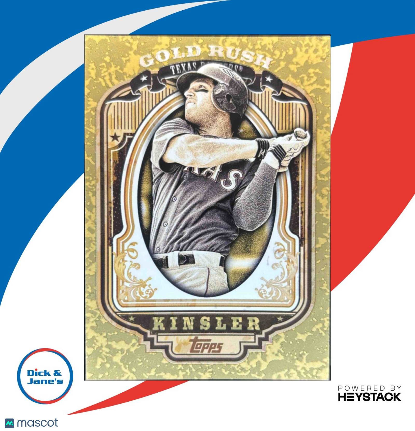 2012 Topps Ian Kinsler Gold Rush Wrapper Redemption #23 Texas Rangers - Sports Cards