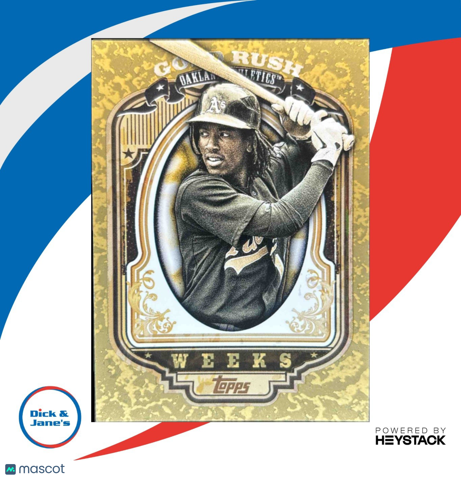 2012 Topps Jemile Weeks Gold Rush Wrapper Redemption #26 RC Oakland Athletics - Sports Cards