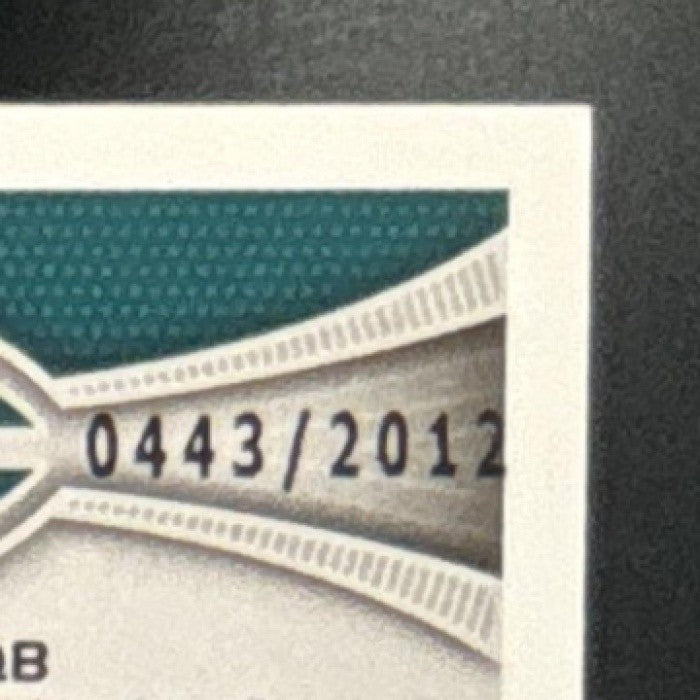 2012 Topps Nick Foles Gold 0443/2012 #186 RC Philadelphia Eagles - Sports Cards