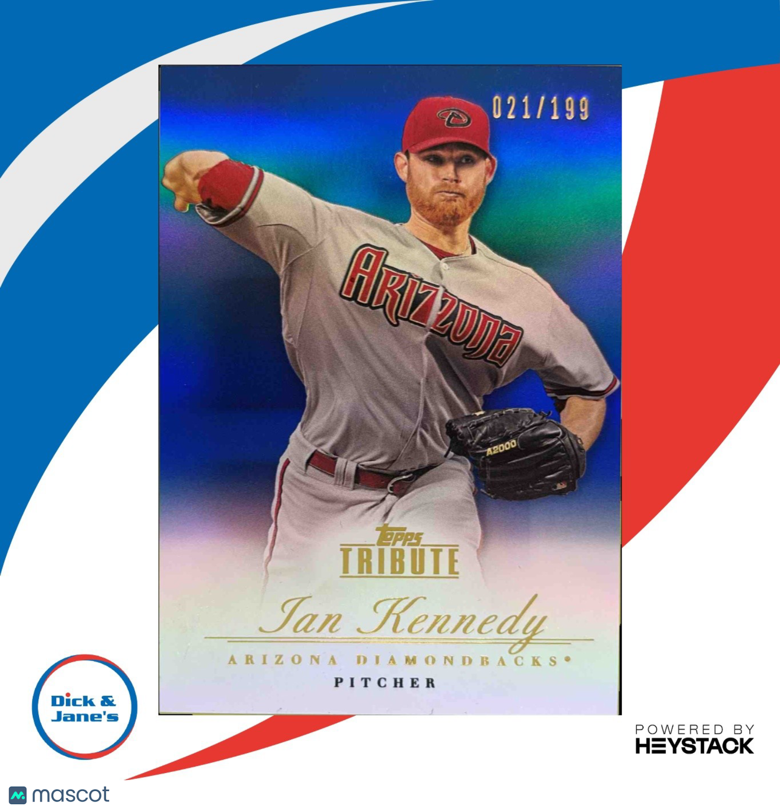 2012 Topps Tribute Ian Kennedy Blue /199 #39 Arizona Diamondbacks - Sports Cards
