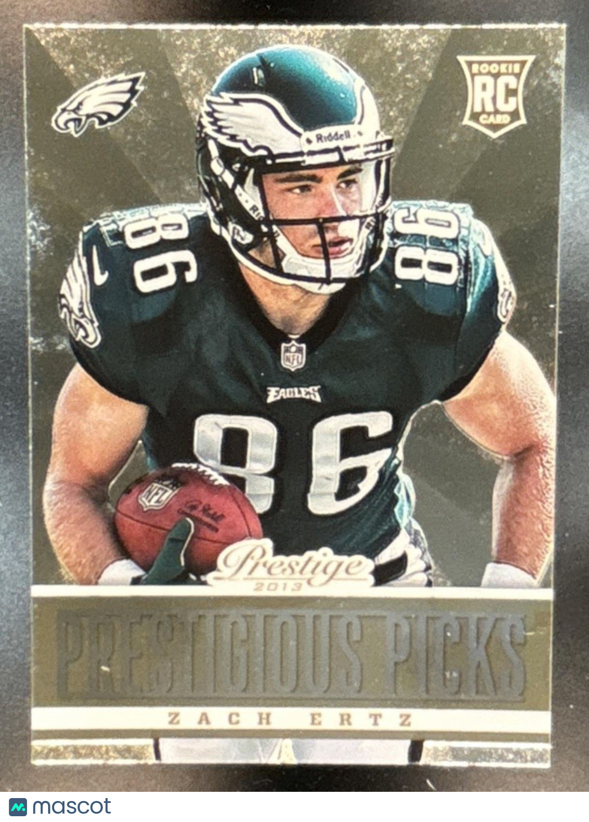 2013 Panini Prestige Zach Ertz Prestigious Picks Gold #16 RC Philadelphia Eagles - Sports Cards
