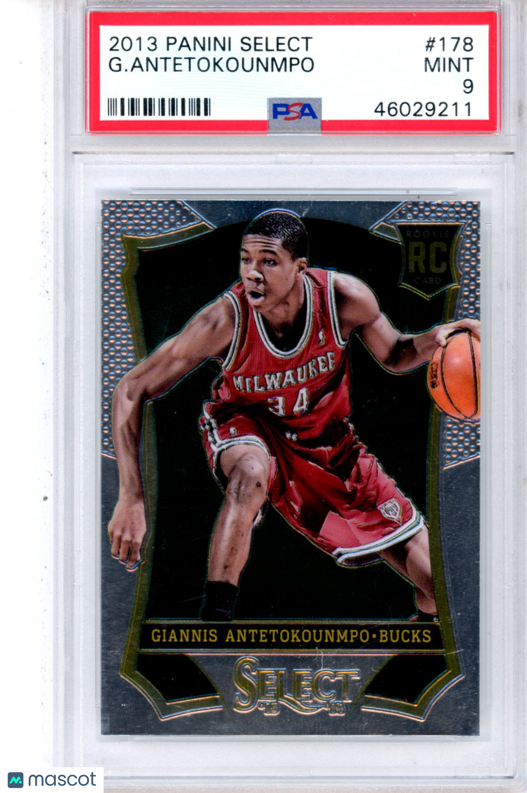 2013 Panini Select G. Antetokounmpo Rookie #178 PSA 9