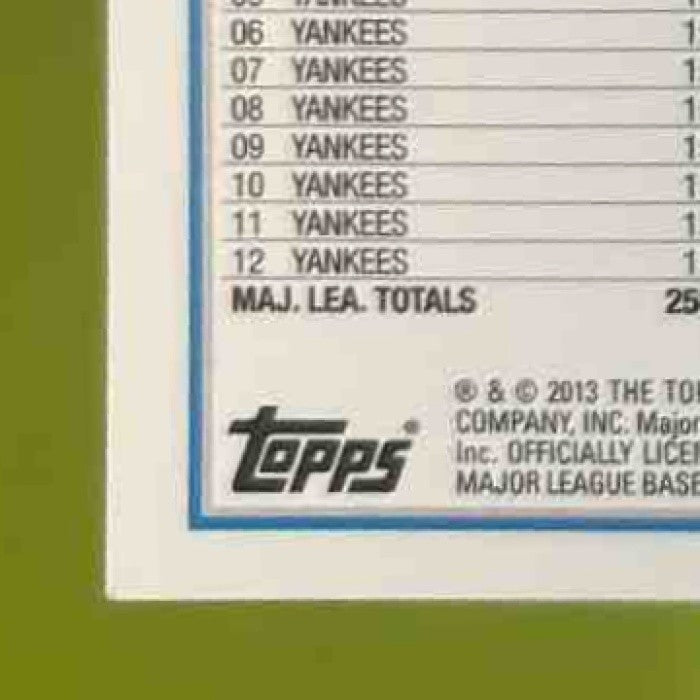 2013 Topps Derek Jeter Gold 647/2013 #2 New York Yankees - Sports Cards