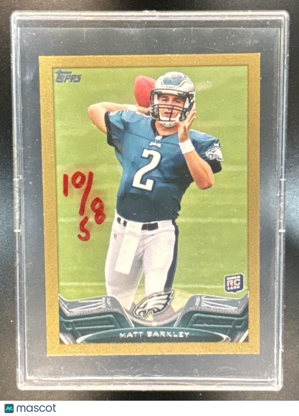 2013 Topps Mini Matt Barkley Gold /58 #245 RC Philadelphia Eagles - Sports Cards