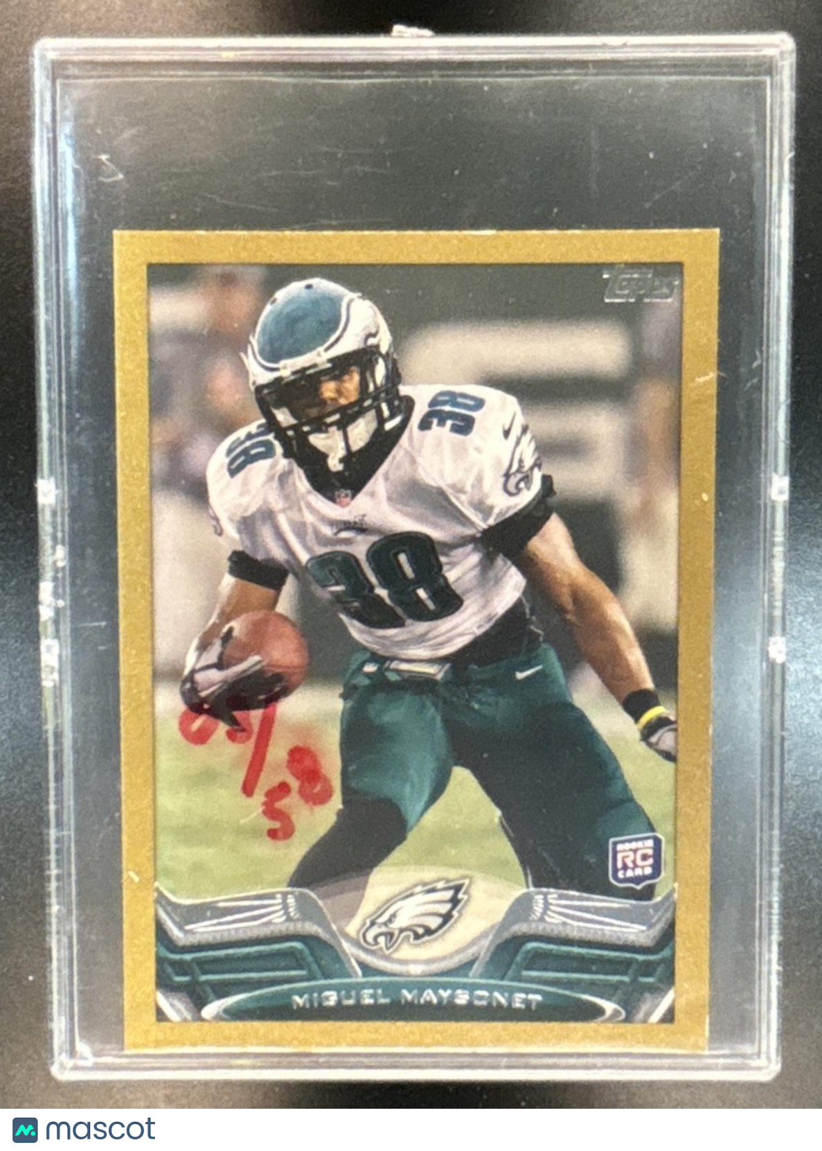 2013 Topps Mini Miguel Maysonet Gold /58 #278 RC Philadelphia Eagles - Sports Cards