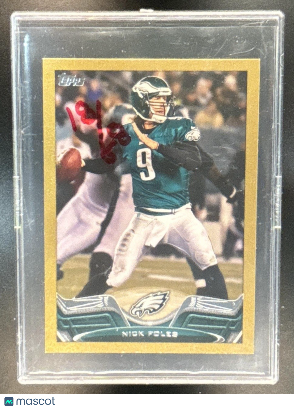 2013 Topps Mini Nick Foles Gold 18/58 #277 Philadelphia Eagles - Sports Cards