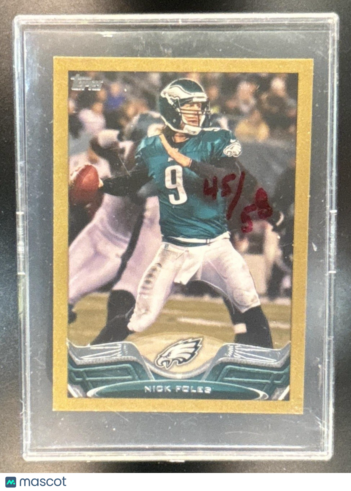 2013 Topps Mini Nick Foles Gold 45/58 #277 Philadelphia Eagles - Sports Cards