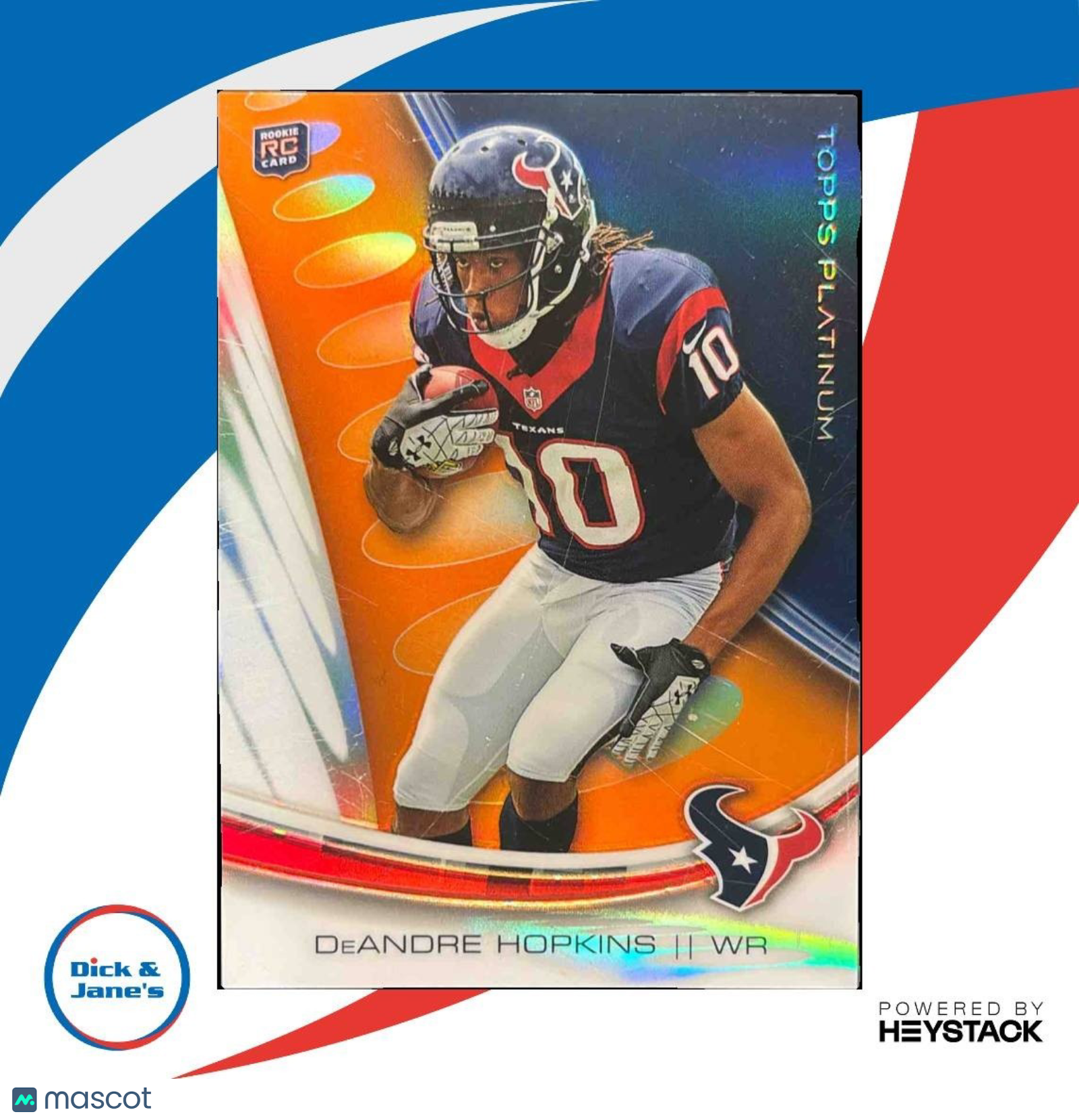 2013 Topps Platinum DeAndre Hopkins Flame Refractor #122 RC Houston Texans - Sports Cards