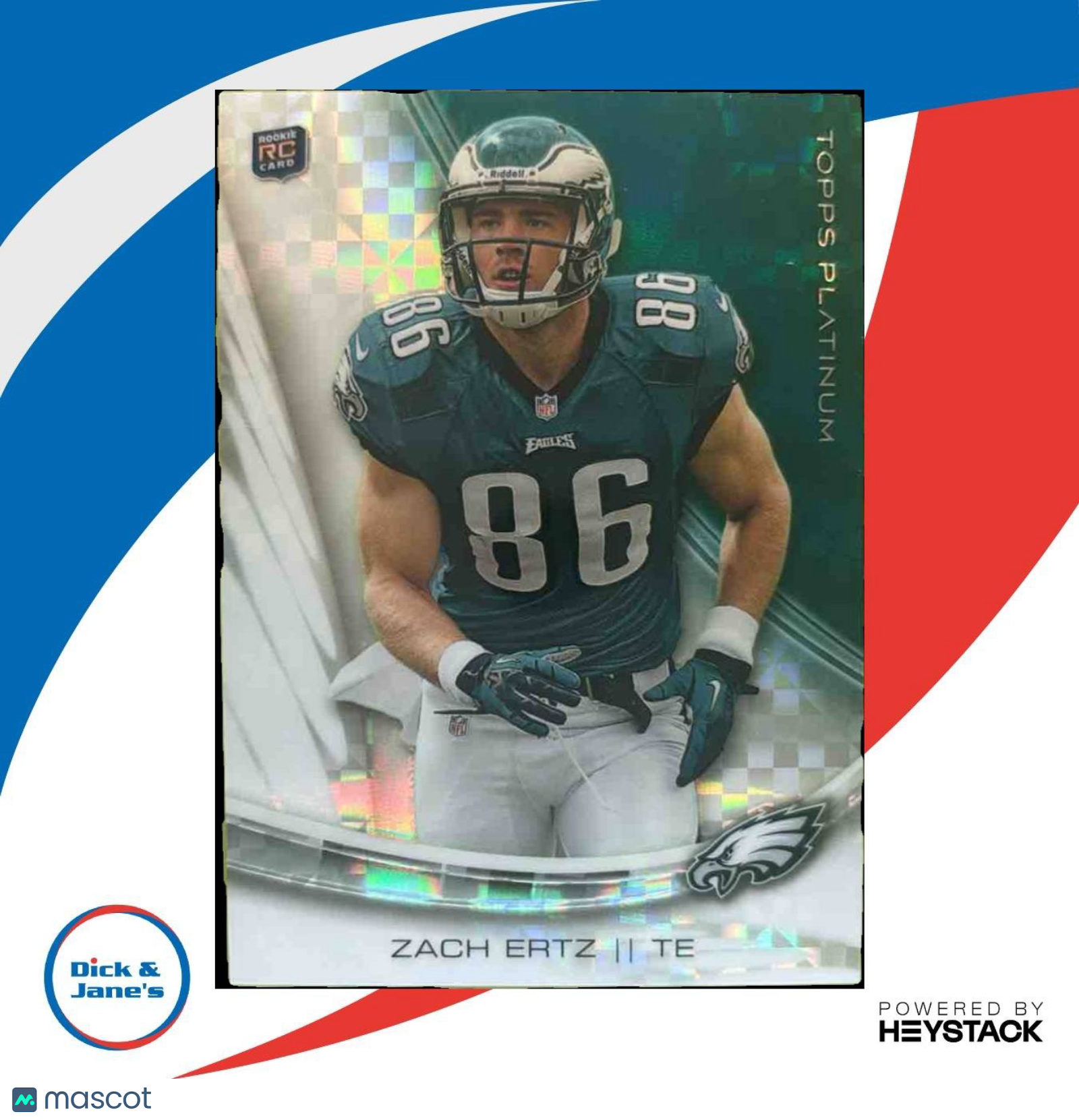 2013 Topps Platinum Zach Ertz Xfractors #142 RC Philadelphia Eagles - Sports Cards