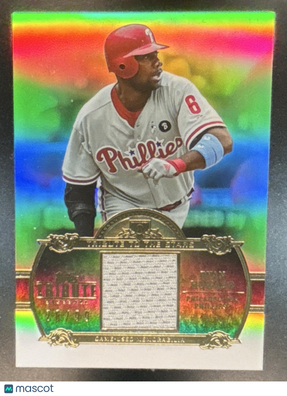 2013 Topps Tribute Ryan Howard to the Stars Relics /99 Philadelphia Phillies - Sports Cards