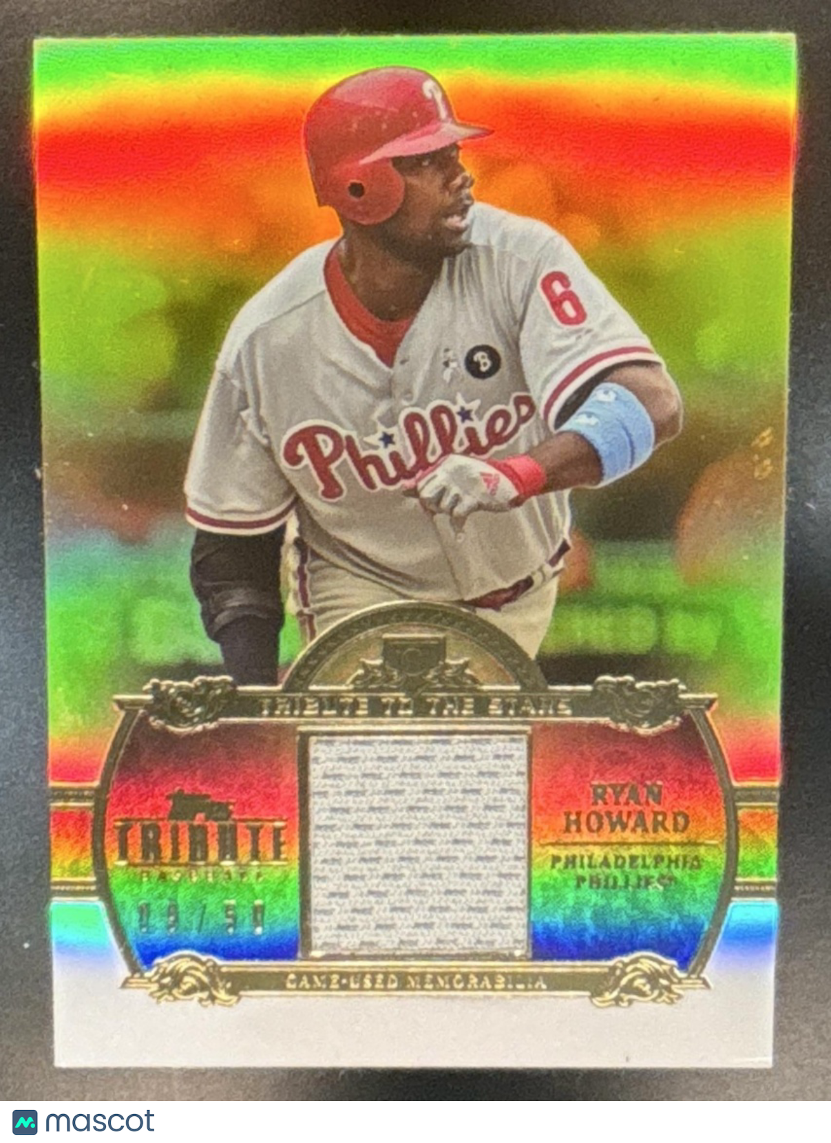 2013 Topps Tribute Ryan Howard to the Stars Relics /99 Phillies - Sports Cards