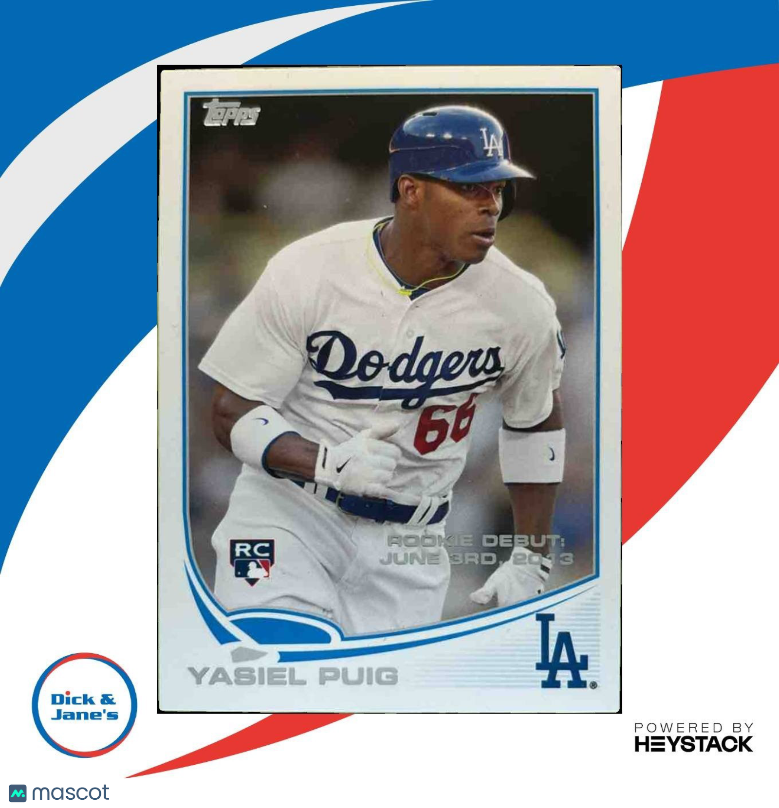 2013 Topps Update Yasiel Puig #US330 RC Los Angeles Dodgers - Sports Cards