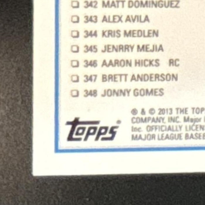 2013 Topps Yoenis Cespedes Emerald Foil #362 All-Star Oakland Athletics - Sports Cards