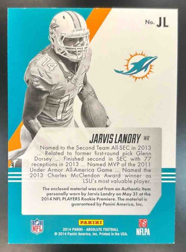 2014 Absolute Jarvis Landry Tools of the Trade Six Patch /99 RC Miami Dolphins - Sports Cards