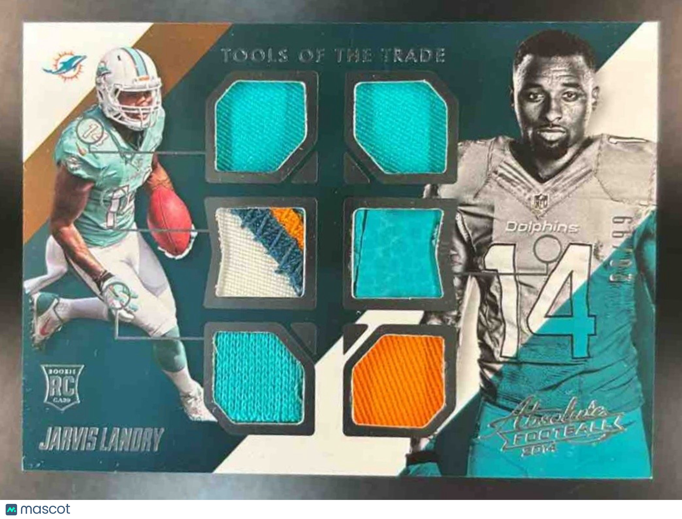 2014 Absolute Jarvis Landry Tools of the Trade Six Patch /99 RC Miami Dolphins - Sports Cards