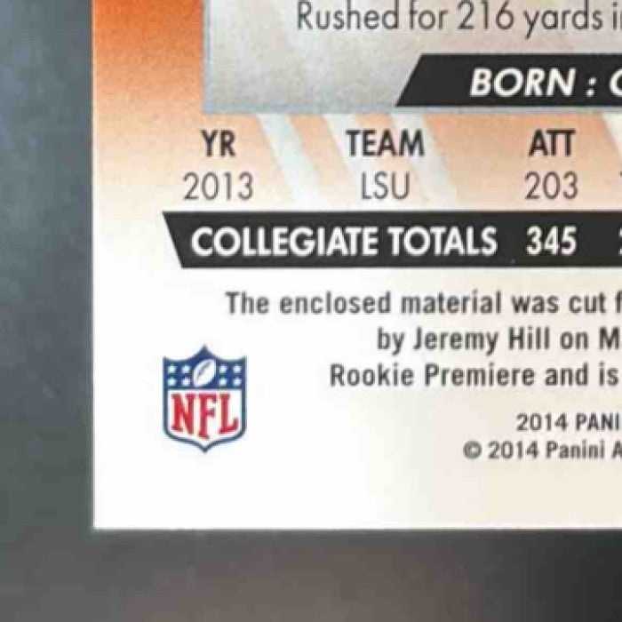 2014 Absolute Jeremy Hill Tools of the Trade Quad Patch /99 RC Bengals - Sports Cards