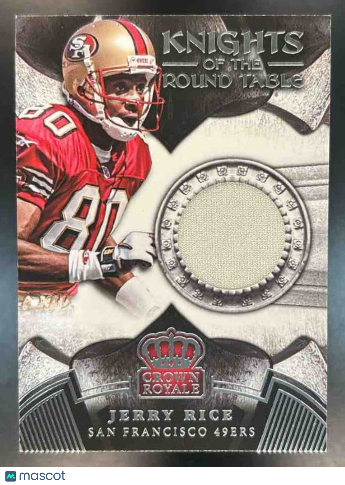 2014 Crown Royale Jerry Rice Knights of the Round Table Patch /249 #KR-JR 49ers - Sports Cards